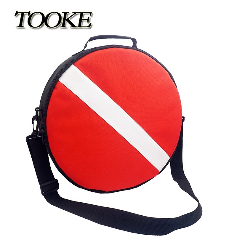 Draagbare Duurzaam Nylon Duik Vlag Duiken Beschermende Tas Voor Regulator Draagtas Rugzak &amp; Schouderriem: Dia35cm-Width11.5cm