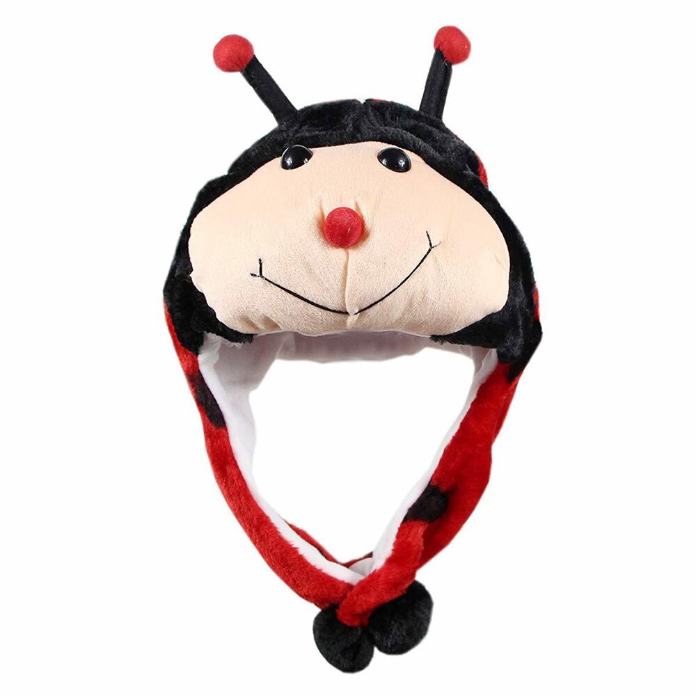 Cartoon Plush Animal Fuzzy Beanie Warm Hat Winter Adult Women Mens Children Cosplay Costume