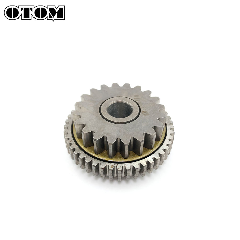 OTOM-accesorios para motocicleta, embrague de arranque de disco, rodamiento de aguja de doble engranaje para ZONGSHEN 450cc NC450, piezas de motor: 45T Double Gear