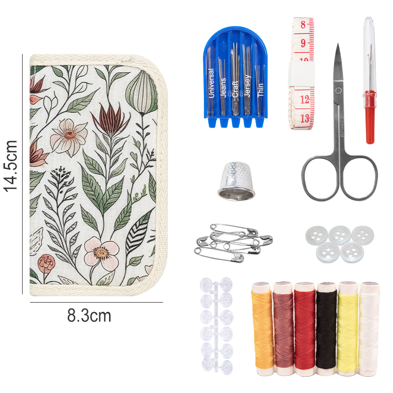 DIY Multi-Function Sewing Tool & Accessory Set Complete Sewing Kit for Quilting Stitching Embroidery Travel Household Sewing Box: Light Grey