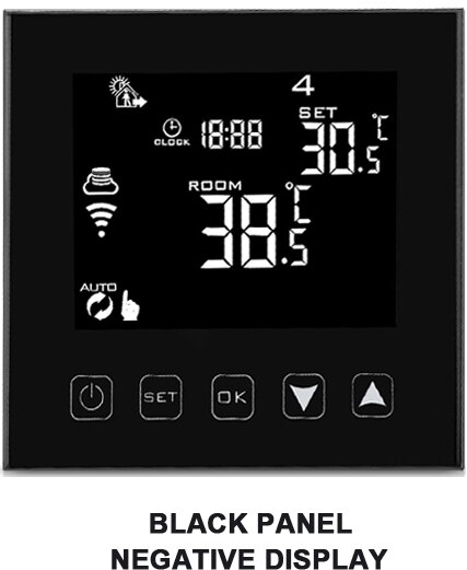 Hessway no/nc google home control wifi smart termostat for gulvvarme smart bryter: Sølv