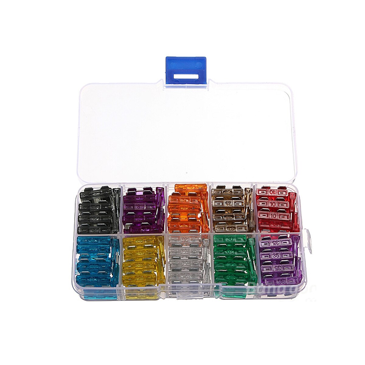 100 stk automatisk bil standard sikring 2a 3a 5a 7.5a 10a 15a 20a 25a 30a 35a
