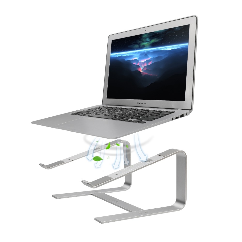 SeenDa-Soporte de aluminio para portátil, base ergonómica de refrigeración de metal para Mac book, elevador Air Pro para portátil de 10''-17''