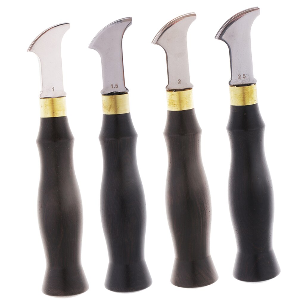 DIY Leather Craft Edge Creaser Stainless Steel Ebony Edge Marking Decorate Tool