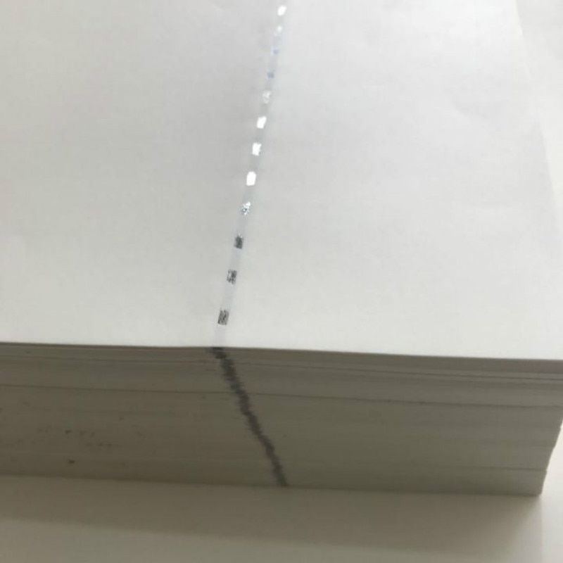 90g A4 Security Paper Company Safety Watermark-free Sliver Thread Paper Report Qualified Ticket Office Contract Printing Paper