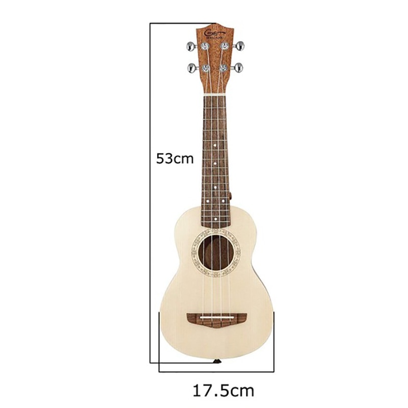 Hricane sopran ukulelen ukelele 21 zoll hawaii-gitarre