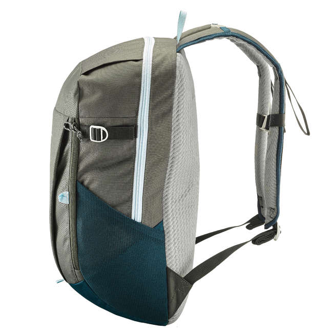 BACKPACK - 20 L - KHAKI / BLUE -QUECHUA