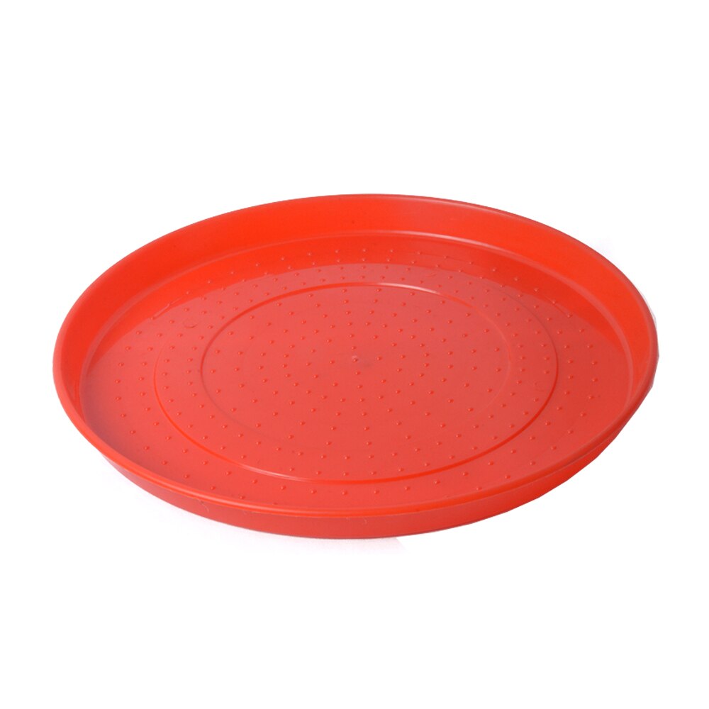 1PC Poultry Chicken Fodder Tray Red Plastic Chicks Feeding Plate Duck Goose Broiler Pigeon Feed Bowls Farming Animal Tools