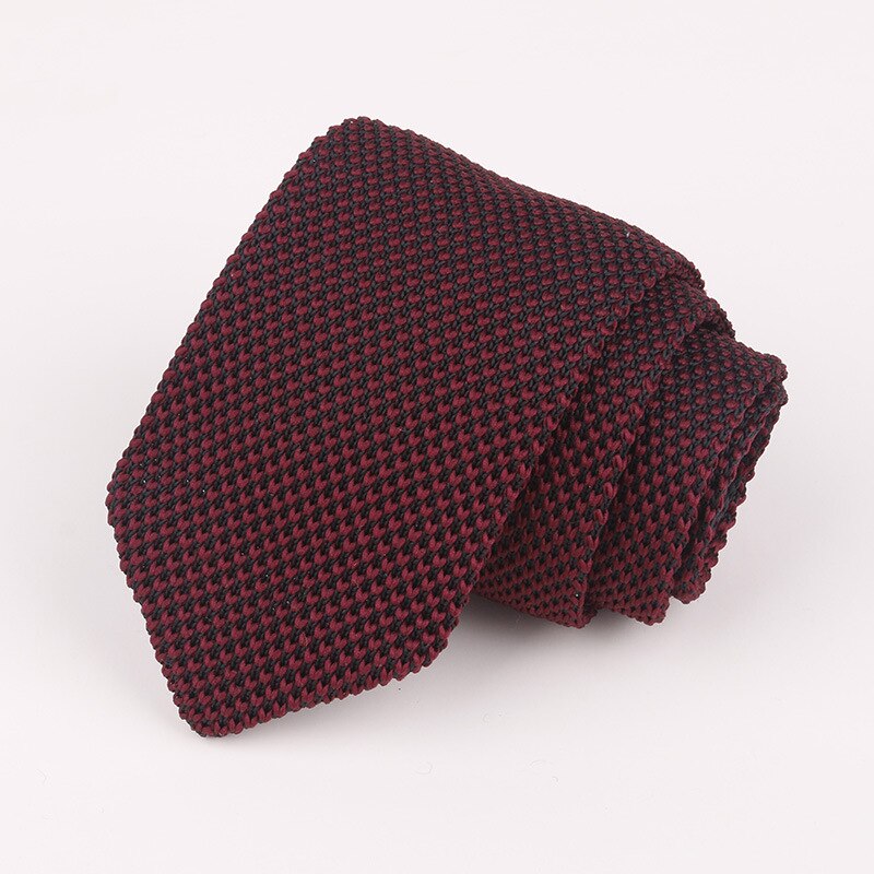 Multi-Gekleurde Mens Ties Lange Gebreide Ties Rood Blauw Grijs Stip Gentlemen Zakelijke Vintrage Stropdas das: 16