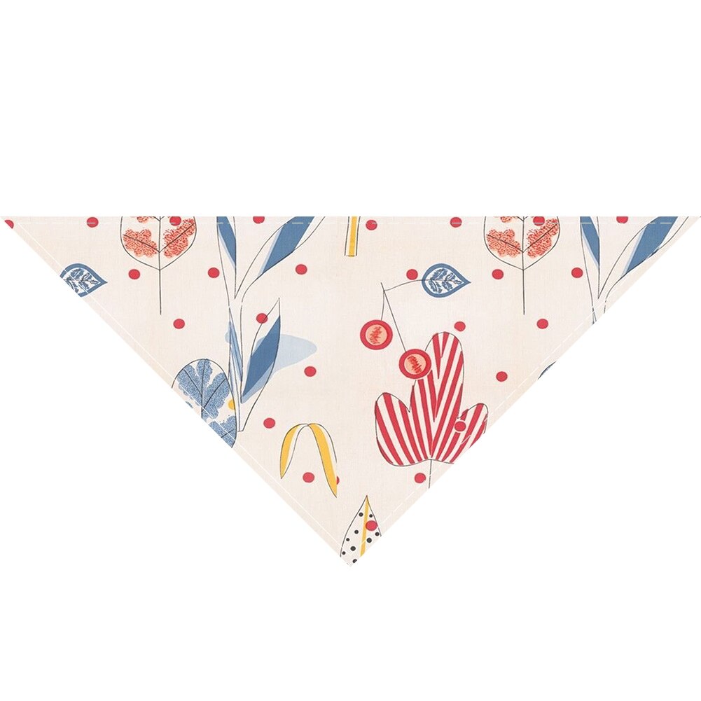 Adjustable Pet Dog Bandana Collar Neckerchief Pattern Little daisy Triangle Neck Scarf Saliva Towel Accessories: 1 / S