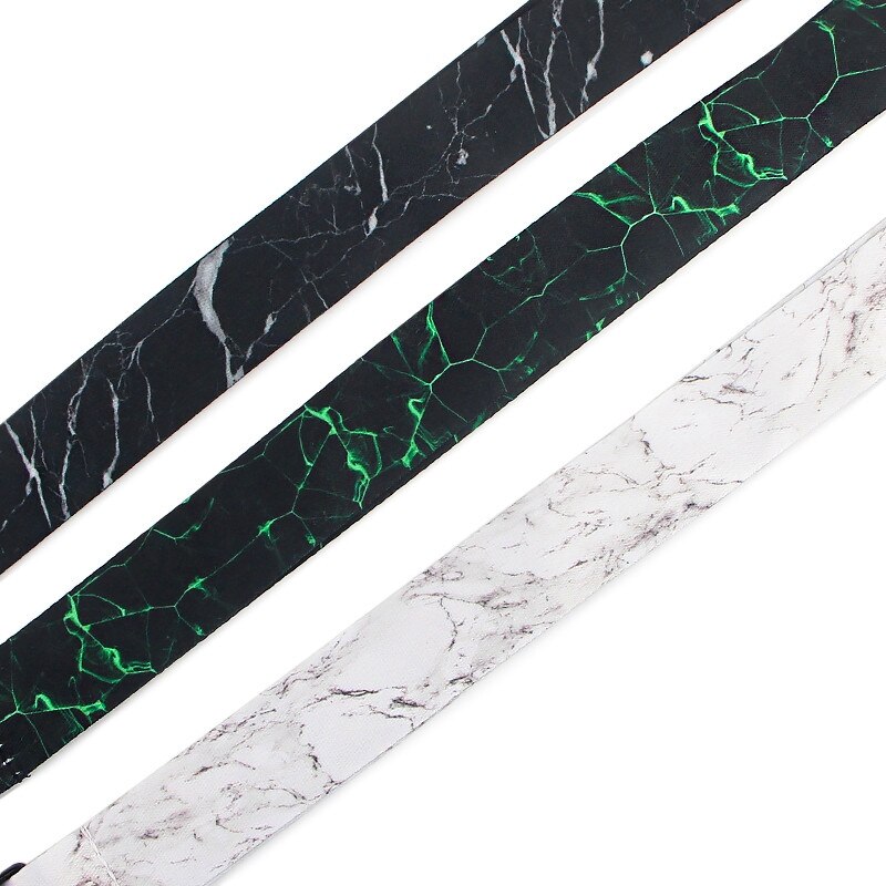 Marble Printing Neck Strap Keychain Lanyard For Keys Women ID Badge Holder Keycord DIY Hanging Rope Mobile Phone Accessories