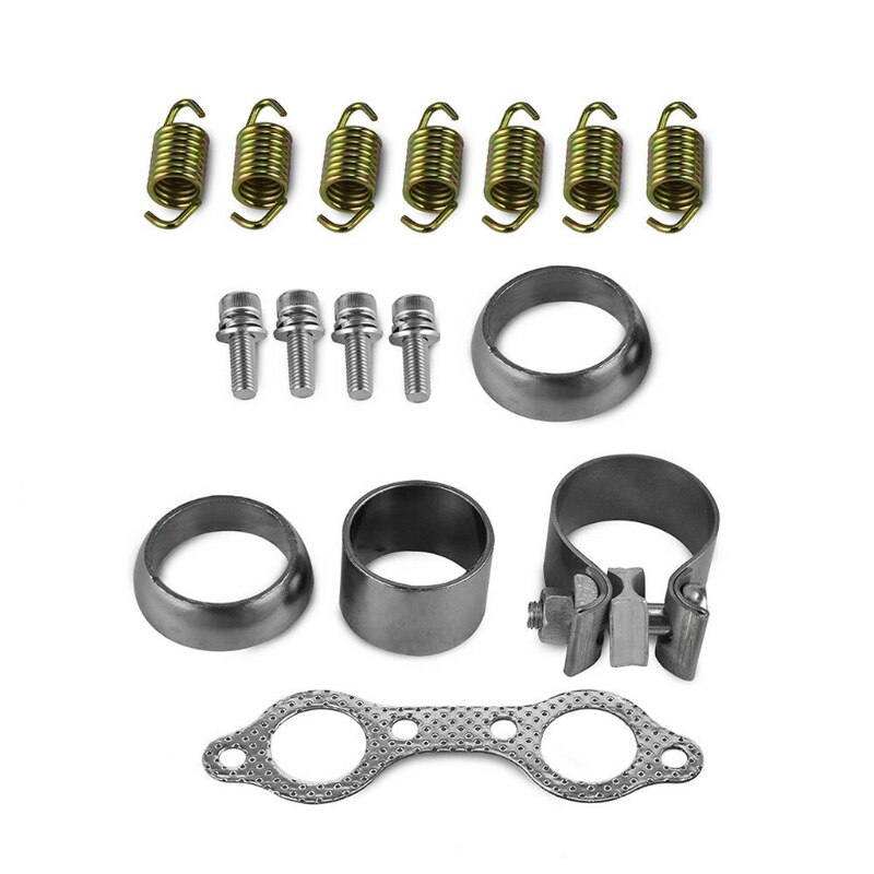 UTV Exhaust Muffler Gasket Spring Clamp Bolt Repair Kit For RZR 800 -11 B36B