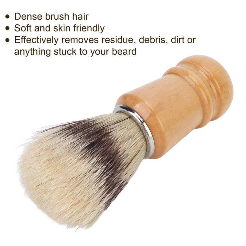 Brosse à raser les cheveux et la barbe en mousse épaisse pour usage domestique