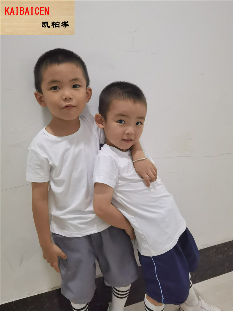 5pcs/lot Sublimation Blank White Modal Children's Kids T-shirt 2 -11 years Heat Press Dye sublimation ink Transfer