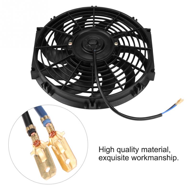12 inch 12V Universal Car radiator fan Slim Push Pull Electric Engine Cooling Fan 12V with Mounting Kit