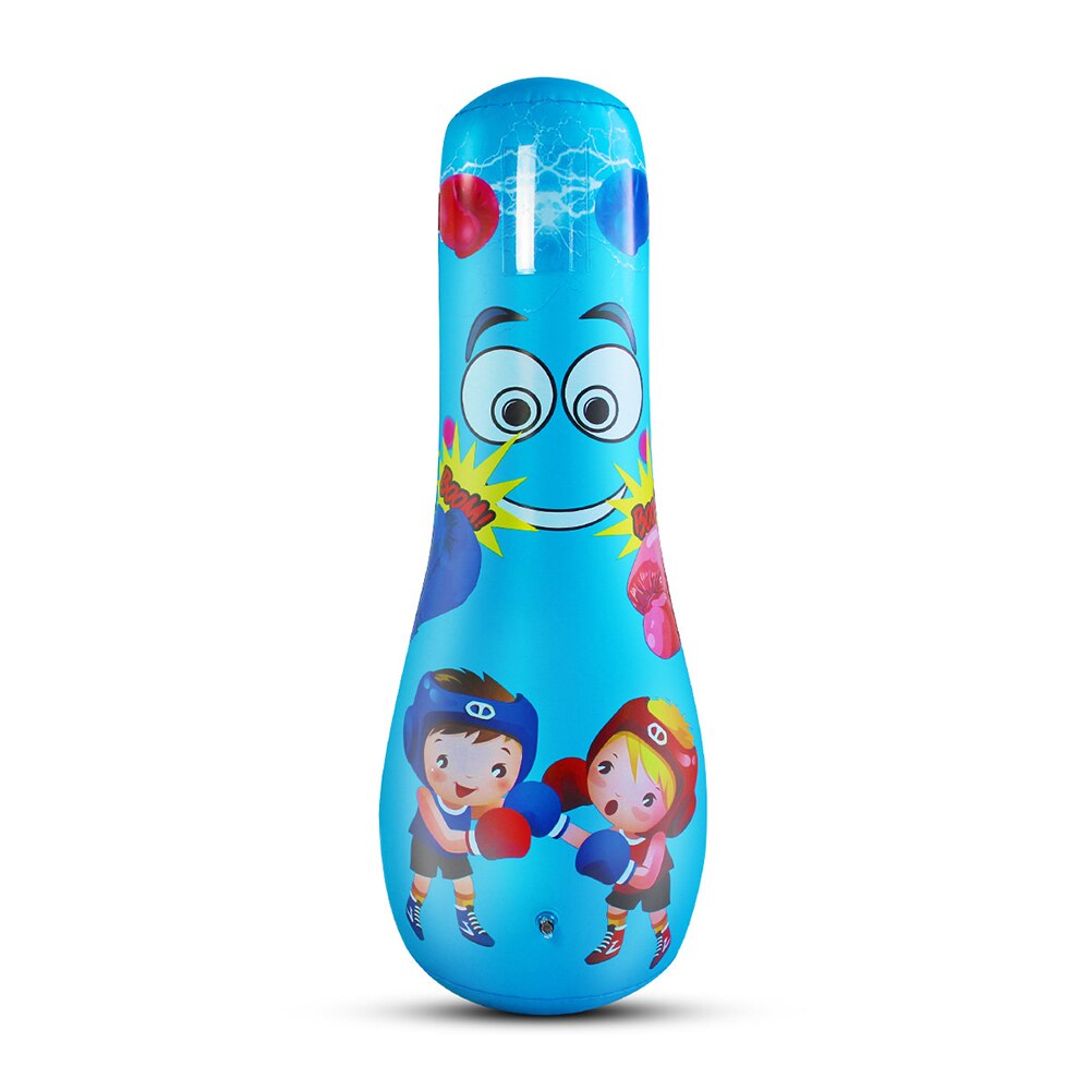 Bolsa de boxeo inflable para niños, saco de arena grueso de PVC, columna de vaso, juguetes deportivos, postes para golpear