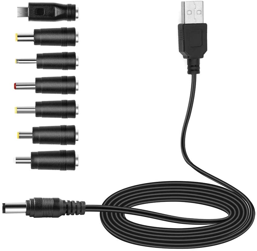 Usb Naar 12V Stekker/Adapter Voeding Kabel 7 Tip Plug Voor Led Flexibele Licht Strip, switch, Router, Surveillance, Cctv Draadloze