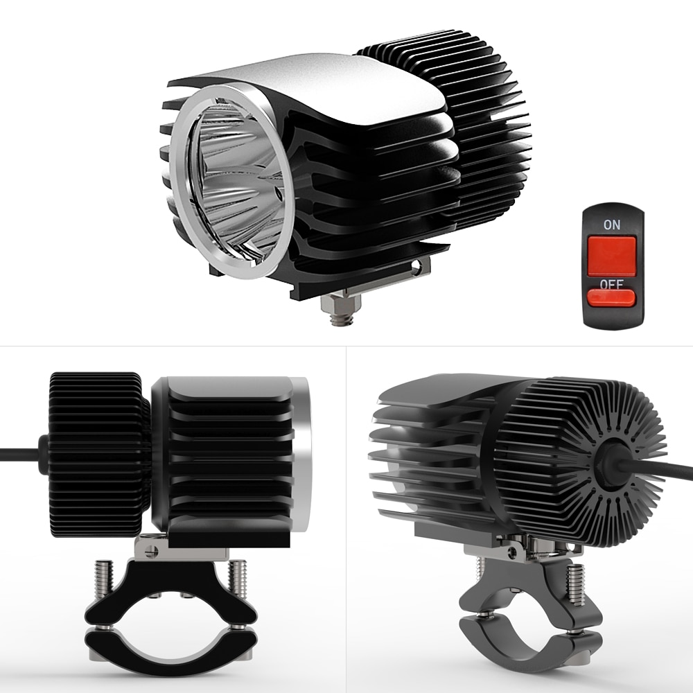 SAARMAT Een 18 W 15 W 10 W 6 W LED Auto Externe Motorfiets Koplamp Wit DRL Koplamp Spotlight Mist lamp Elektrische auto accessoires