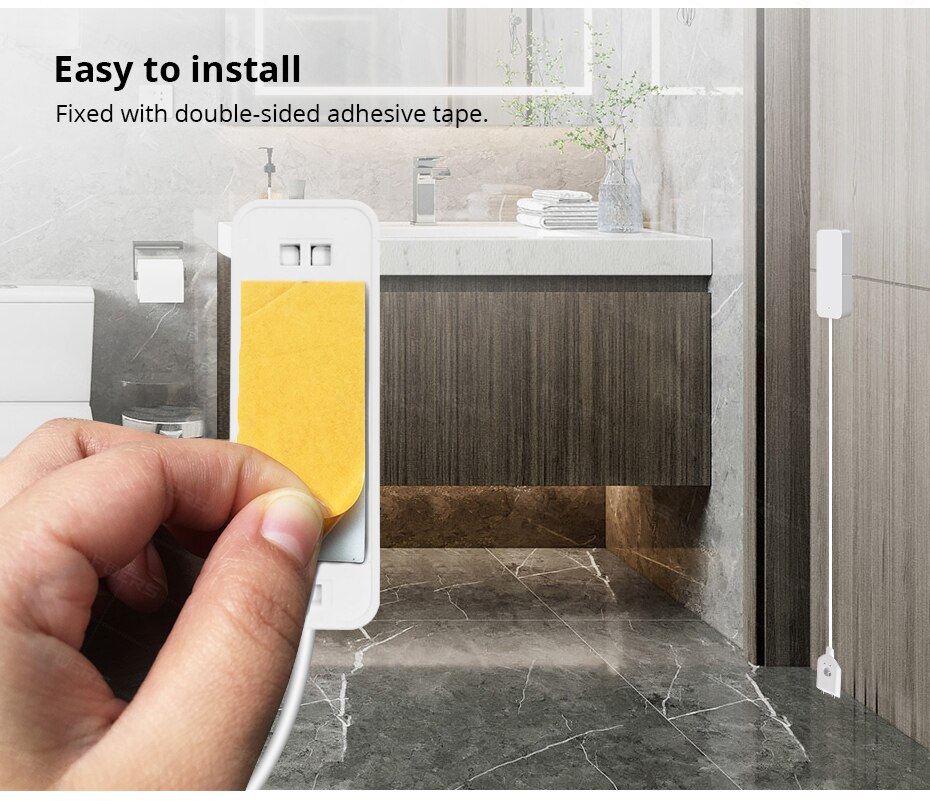 Tuya ZigBee Smart Home Water Sensor Leak Detector Flood Water leakage Alarm Works With Tuya Zigbee Hub