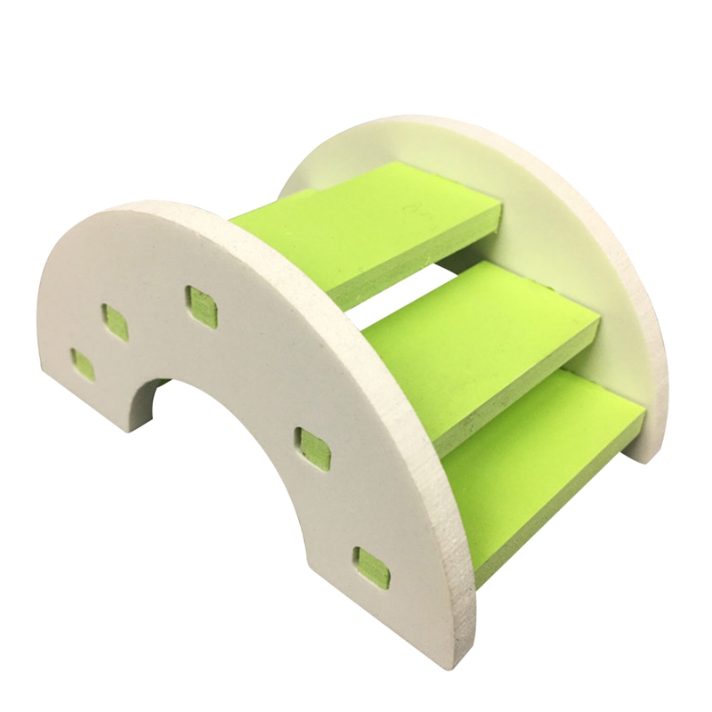 Escalera para hámster, puente de arcoíris, juguetes para mascotas, puente de plástico, juguetes colgantes, accesorios para jaulas de animales pequeños, producto bonito para para mascotas: Gris claro