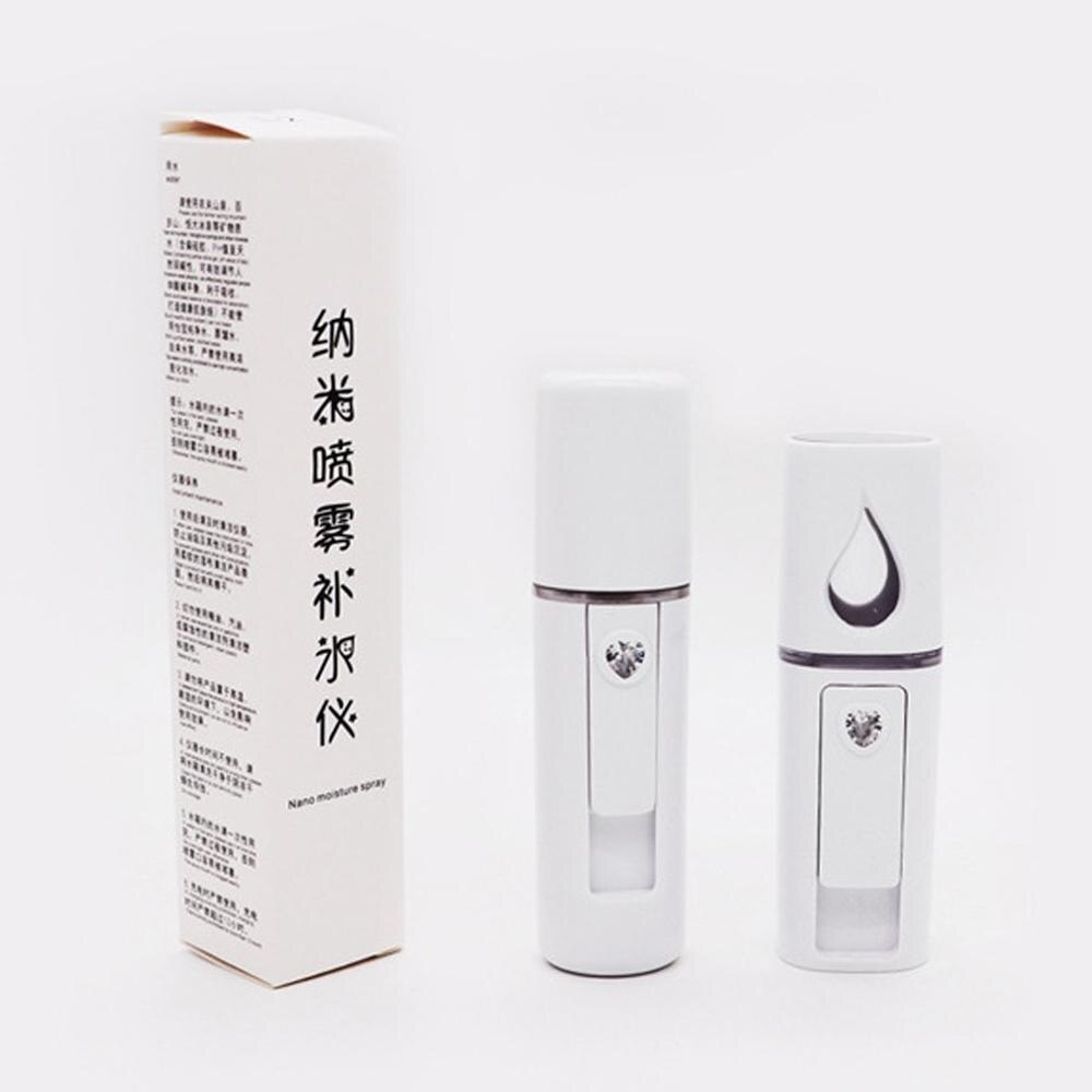 Portable Small Humidifier USB Rechargable Handheld Water Meter Charging Mini Steamed Face Humidifier With/Without Mirror