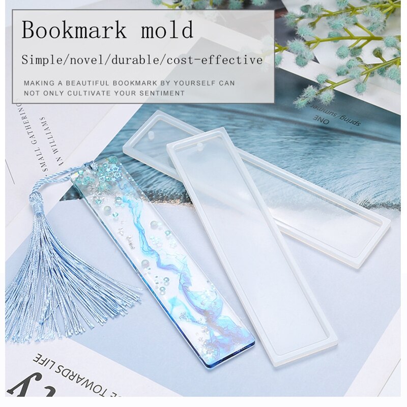 Rectangular Bookmark Silicone Molds DIY Craft Transparent Silicone Mold for Making Epoxy Resin Jewelry Crystal Epoxy Resin Mould