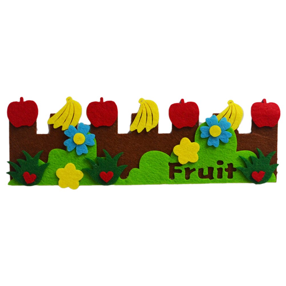 Reusable Easy Apply DIY Craft Adhesive Interactive Kindergarten Felt Cloth Sticker Removable Kids Room Decorative