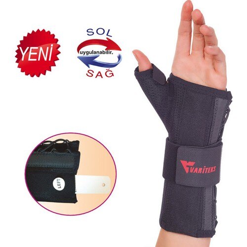 Variteks®Muñequera con respaldo de pulgar, muñequera de mano flexible V319