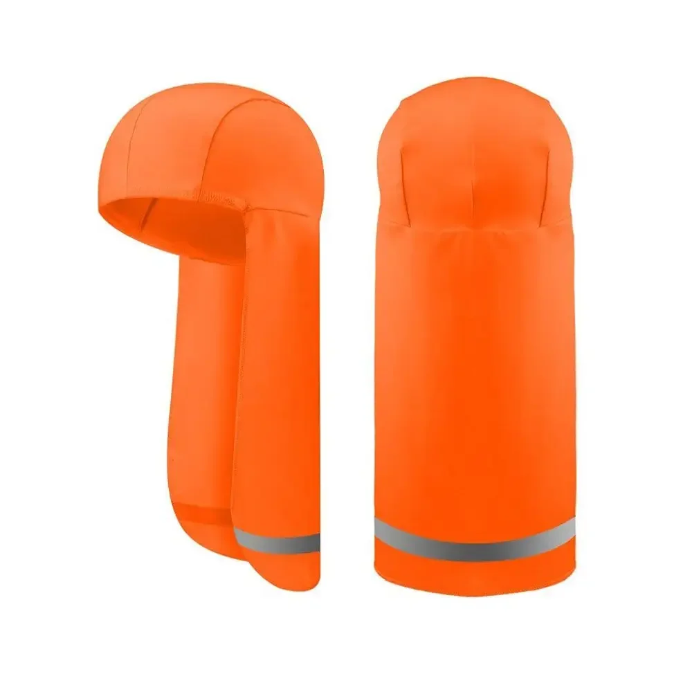Zonneschermkap Buiten UV-bescherming Brede rand Vissen Fietsen Caps Polyester nekbeschermer Koelhoed Cap voor wandelen Sport: WHITE
