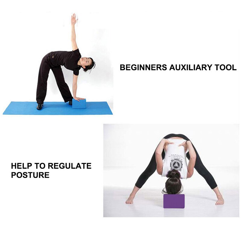 1 st eva yoga block skumskum block tegel övningar fitness verktyg träning stretching stöd kroppsformande hälsoträning,