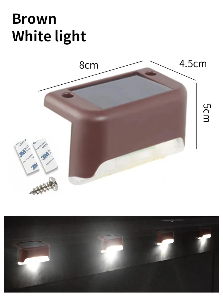 Waterdichte LED Solar Deck Lights Straat Wandlamp Outdoor Hek Post Solar Light Voor Tuin Binnenplaats Patio Trappen Zwembad Decor: ROSE