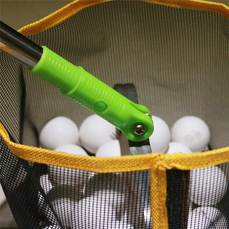 Teleskopstange tischtennisballaufnehmer, tischtennisballfänger, fangnetz, korb, sammelwerkzeug, 150 stück