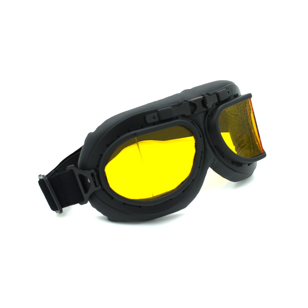 Gafas para moto Vintage casco gafas Retro piloto de scooter gafas de sol con lente multicolor