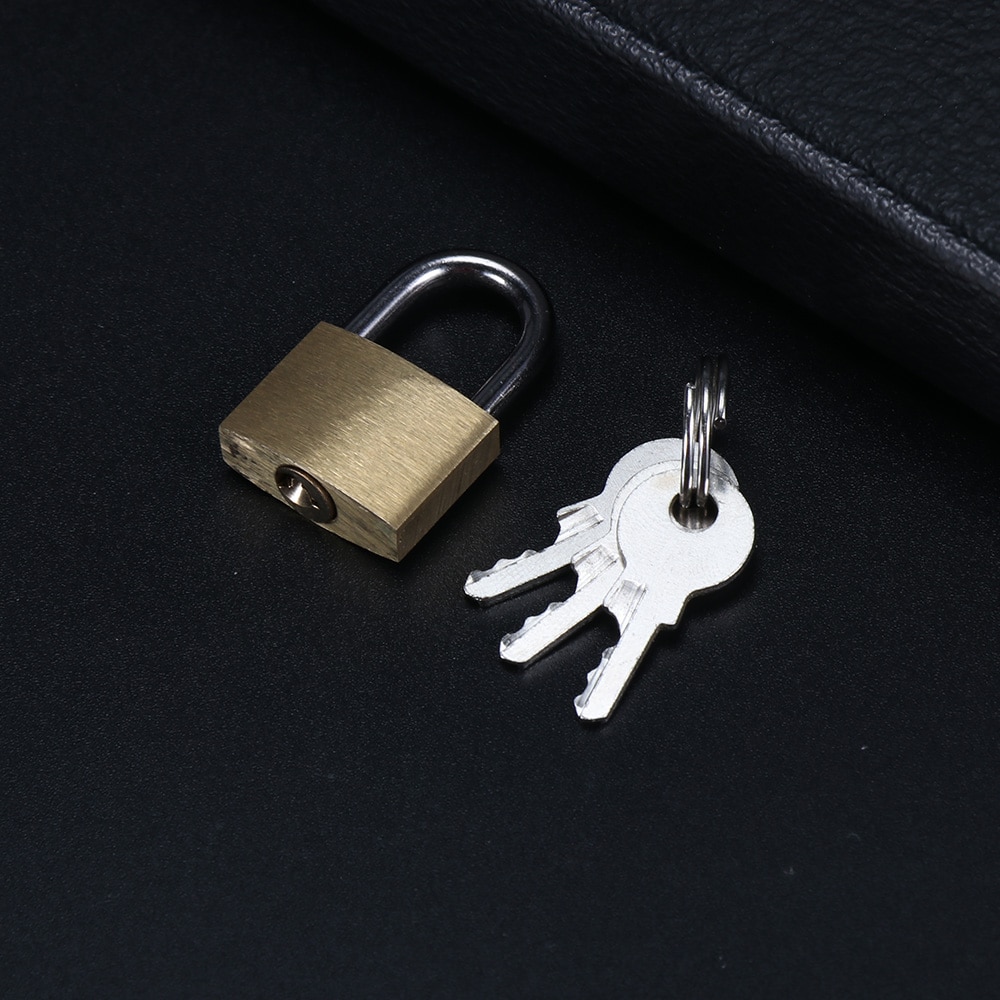 Litet kopparlås väska hänglås låda väska lås mini lås lovers lock