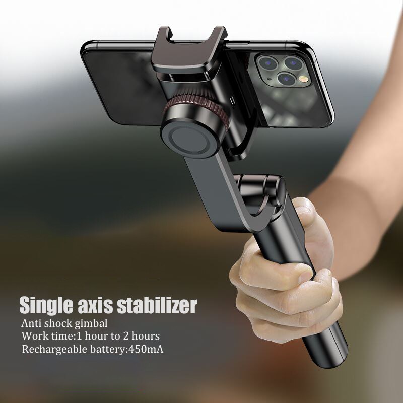 BFOLLOW Vlog Antivibración estabilizador enfoque inteligente Bluetooth Selfie Stick para teléfono celular Android por debajo de ISO 13,4 Video cardán