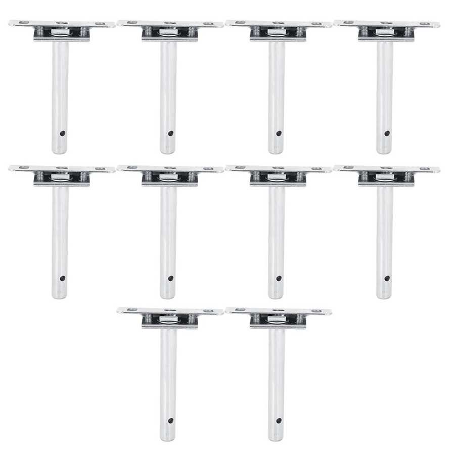 10pcs 4in Floating Shelf Bracket Concealed Mounting Plate Shelf Support df