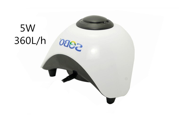 Super Quiet Aquarium Air Pump,10W 2Outlets regulate control Oxygen Flow Pump air, adjustable Silent Air Compressor For Fish tank: SB-830A / UK adapter plug