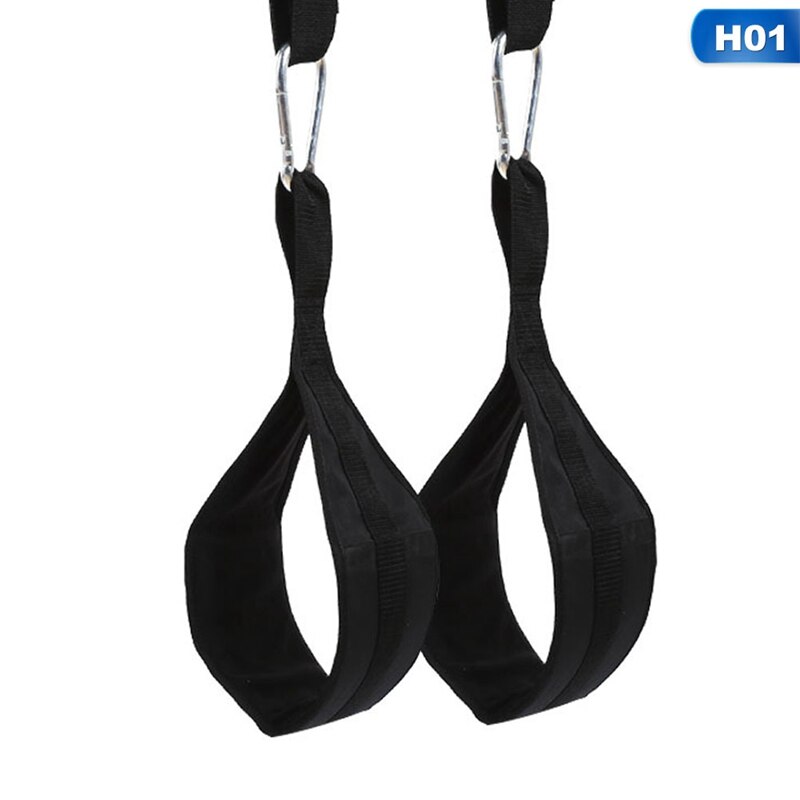 Correas de eslinga para Fitness suspensión resistente al desgarro, par de trabajo pesado para barra de tracción, elevación de piernas colgante, equipo de Fitness para gimnasio en casa: Blanco