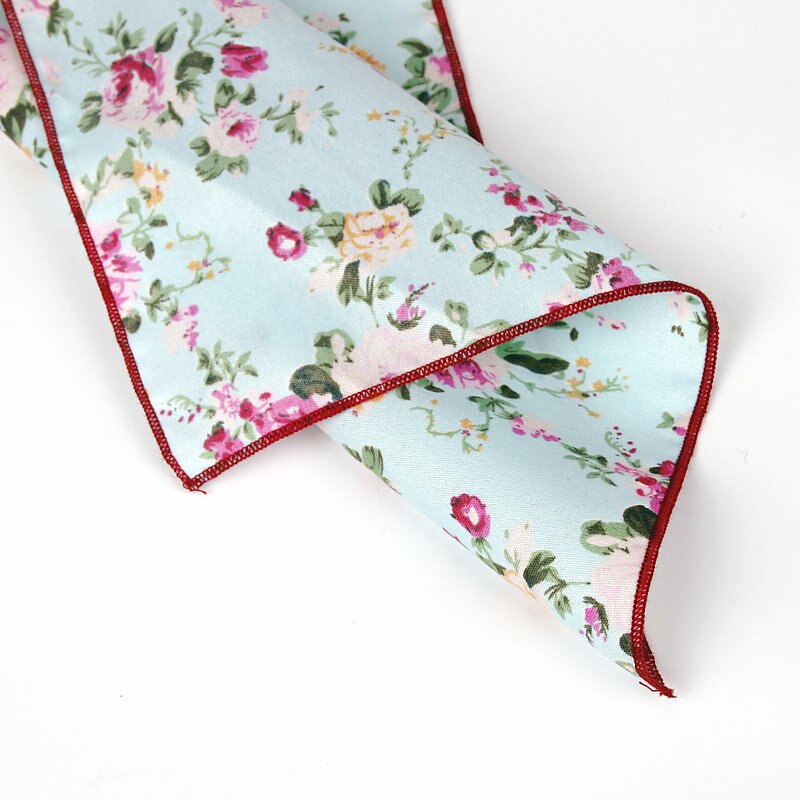 Vintage styles mærke lommetørklæde blomsterprintet lomme firkantet bryllupsfest jakkesæt hankies til mænd lomme håndklæde hanky