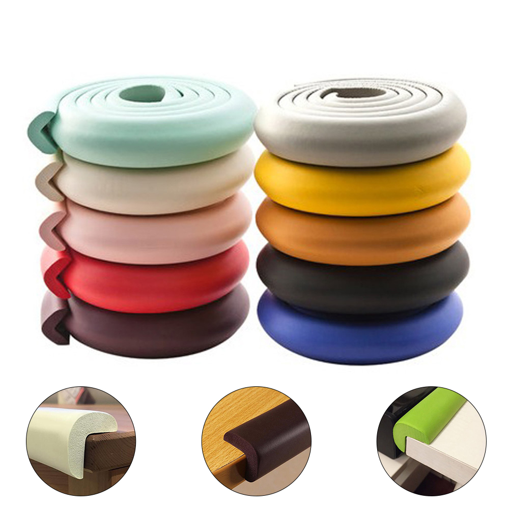 1 Set 2M Kinderen Beschermen Botsing Tafel Guard Strip Baby Veiligheid Glas Edge Corner Schuim Bumper Met Tape Tafel edge Guard Strip
