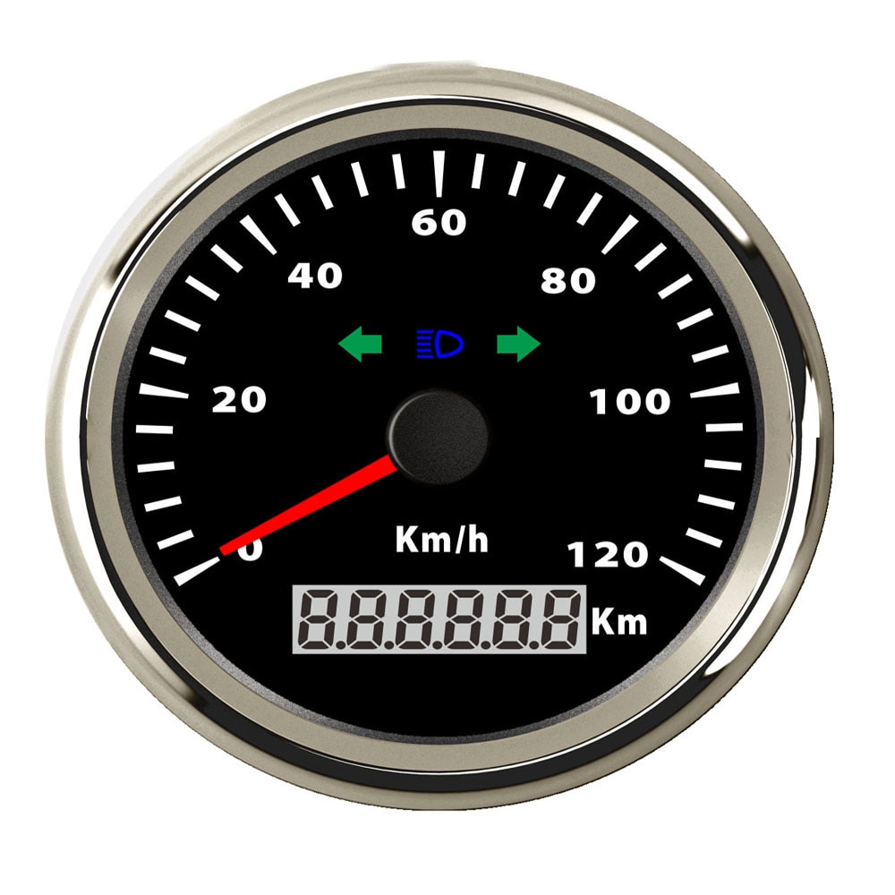 Velocímetro de 200 Km/h y 120 Km/h para coche, velocímetro de 85mm, velocímetro para motocicleta, odómetro con luz de giro