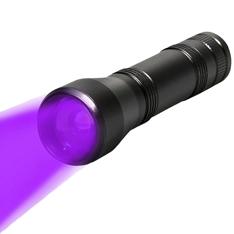 2000LM LED Taschenlampe UV Taschenlampe Lila licht L2/T6 Weiß Licht 18650 Wiederaufladbare 5 Modi Zoom 395nm Schwarzlicht: Default Title