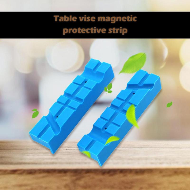 2 pièces 140*32*25mm banc magnétique étau mâchoire tampon multi-rainure fraise étau porte poignées forte magnétisme banc Vice mâchoires