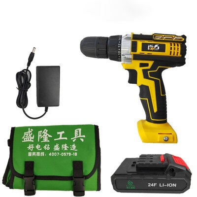 Electric Screwdriver Cordless Drill Rechargeable Lithium Battery Mini Wireless Power Driver Power Tools 24 Volt: Default Title