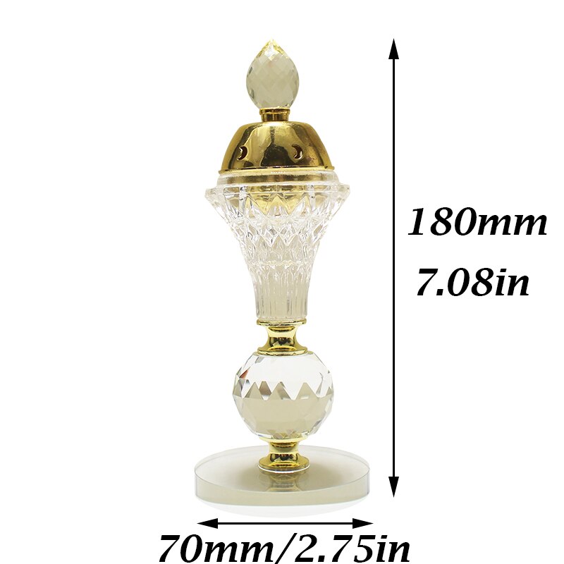 Arabische stijl 2 in kristallen kaarsenhouder wierookbranderstandaard huisdecoratie