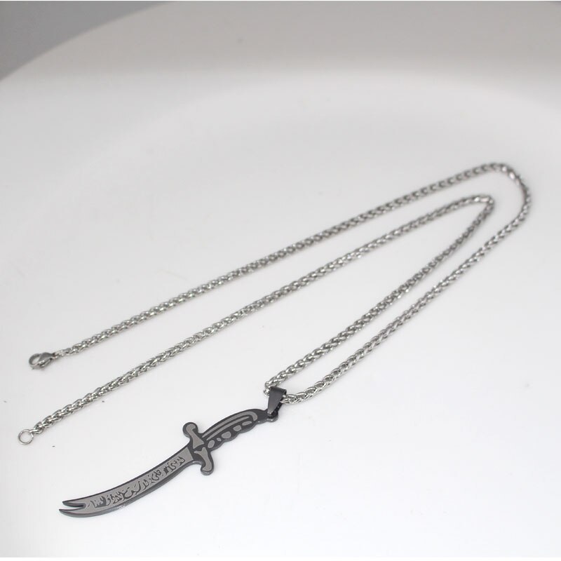 ZKD muslim Zulfiqar Sword of Imam Ali stainless steel pendant & necklace