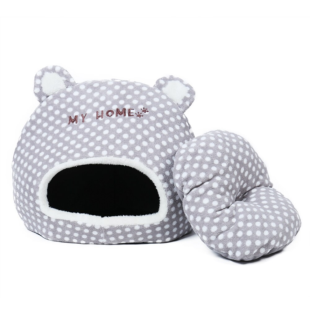 Leuke Warme Zachte Huis Voor Kat Mand Kleine Medium Puppy Kattenbakvulling Hond Bed Lounger voor Dier Cama Thuis kennel Cave