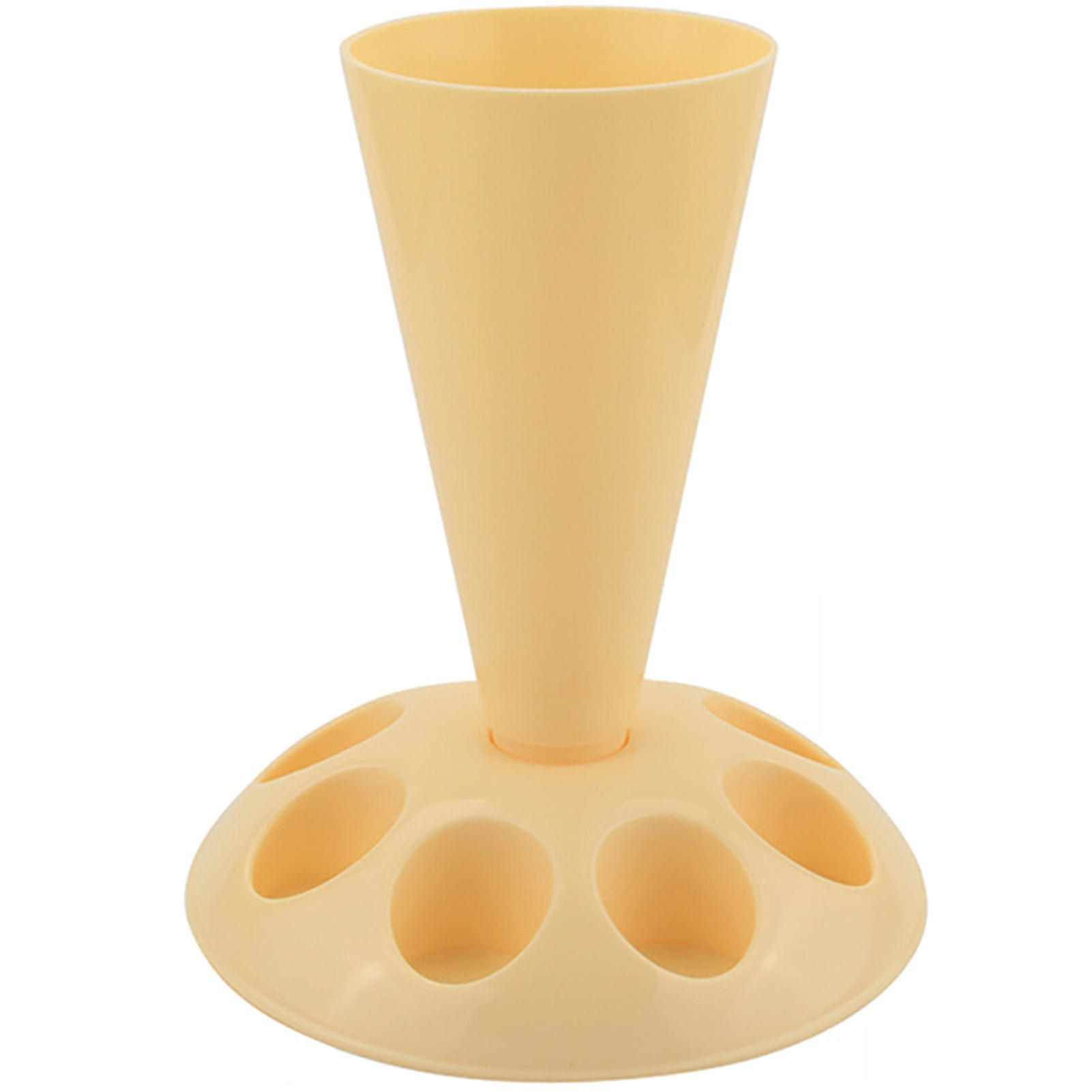 Bolsa para tuberías, boquillas, estante de almacenamiento con 8 ranuras, bolsa de repostería de gran capacidad, soporte de montaje, organizador, accesorios para hornear: YELLOW