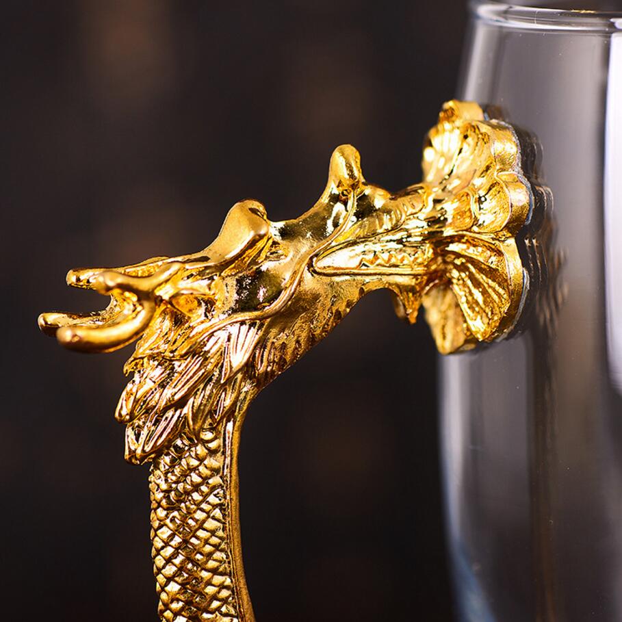 Metal tap water green tea cup watercup wine goblet .