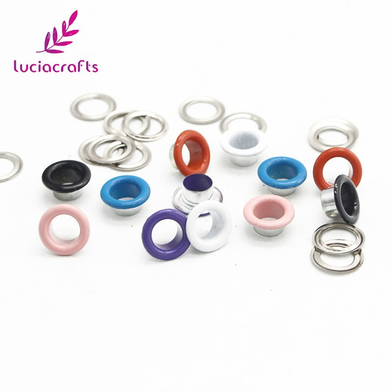 Lucia askartelu 50 setti 10.5*6.5*5mm metallinen silmukka scrapbooking askartelu itse koristelu vaate nuken silmukat tarvikkeet  g1301: Satunnainen sekoitus
